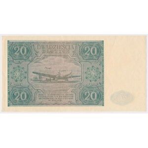 20 złotych 1946 - B - mała litera