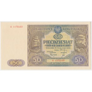 50 złotych 1946 - G - mała litera