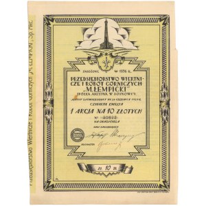 M. Łempicki Przedsięb. Wiertnicze i Robót Górniczych, Em.4, 10 zł 1929