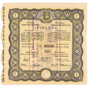Lubelska Fabryka Portland Cementu Firley, Em.7, 500 mkp 1923