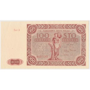 100 złotych 1947 - Ser.A - duża litera