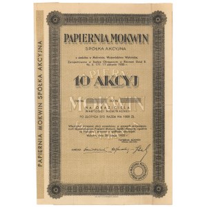 Papiernia Mokwin, 10x 100 zł 1935