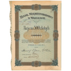 Bank Międzynarodowy w Warszawie, Em.1, 500 zł 1925
