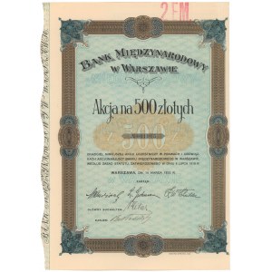 Bank Międzynarodowy w Warszawie, Em.2, 500 zł 1925