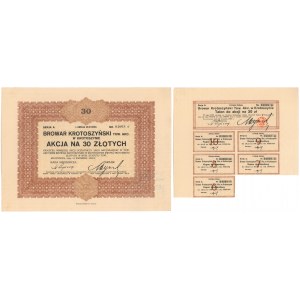 Browar Krotoszyński Tow. Akc. w Krotoszynie, Em.1, 30 zł 1925
