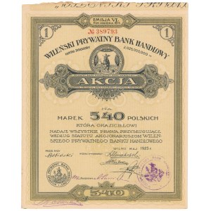 Wileński Prywatny Bank Handlowy, Em.6, 540 mkp 1923