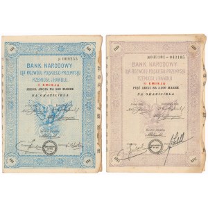 Bank Narodowy dla Rozwoju Polskiego..., Em.2, 500 mk i 5 x 500 mk (2szt)