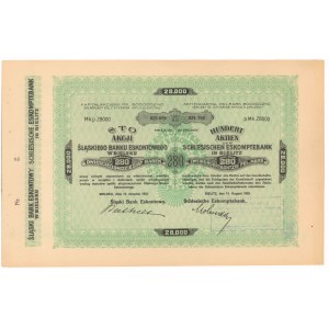 Śląski Bank Eskontowy, Em.8, 100x 280 mk 1923