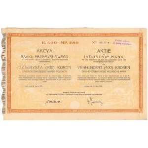 Bank Przemysłowy dla Królestwa Galicyi i Lodomeryi, 400 kr 1919