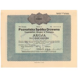 Poznańska Spółka Drzewna, Em.7, 1.000 mkp 1923