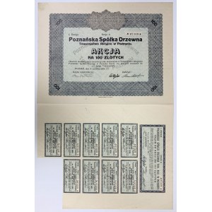 Poznańska Spółka Drzewna, Em.1, 100 zł 1925