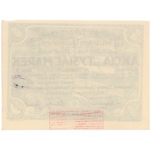 Poznańskie Zakł. Chemiczne Kazimierz Chmielewski, Em.2, 1.000 mkp 1922
