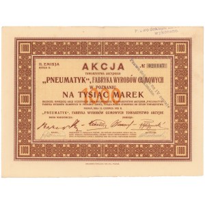 Pneumatyk Fabryka Wyrobów Gumowych, Em.2, 1.000 mkp 1922