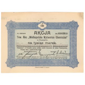 Wielkopolska Wytwórnia Chemiczna, Em.6, 1.000 mkp 1923