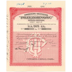 Tow. Ubezpieczeń Przezorność, WZÓR, Em.4, 5x 25 zł 1928