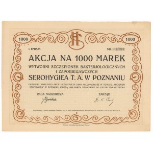 Serohygiea Wytwórnia Szczepionek Bakteriologicznych..., Em.1, 1.000 mk 