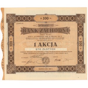 Bank Zachodni, Em.2, 100 zł 1929