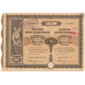 Sierszańskie Zakłady Górnicze, 200 kr 1918