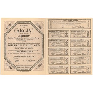 Centra Sp. Akc. dla Zawodu Cukierniczego i Piekarskiego, 10.000 mk 1923