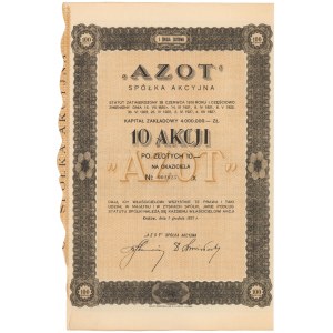 Azot Sp. Akc., Em.1, 10x 10 zł 1927
