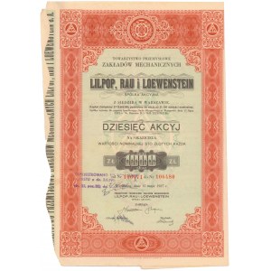 Lilpop, Rau & Loewentstein, 10x 100 zł 1937