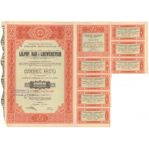 Lilpop, Rau & Loewentstein, 10x 100 zł 1937
