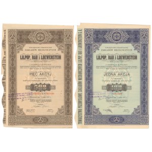 Lilpop, Rau & Loewentstein, 100 zł i 5x 100 zł 1937 (2szt)