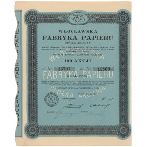 Włocławska Fabryka Papieru, 100x 10 zł 1926