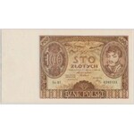 100 złotych 1932 - Ser.BT - +X+ w znaku wodnym 