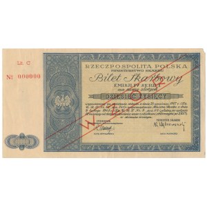 WZÓR Bilet Skarbowy Emisja IV, Seria I - 10.000 zł 1947