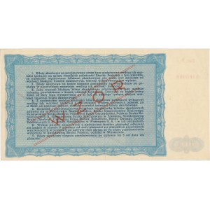 WZÓR Bilet Skarbowy Emisja II - 10.000 zł 1945