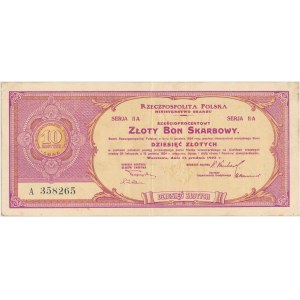 6% Złoty Bon Skarbowy, Serja II A - 10 zł 1923 
