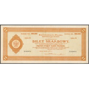 Bilet Skarbowy, Serja IV - 500.000 mkp 1923