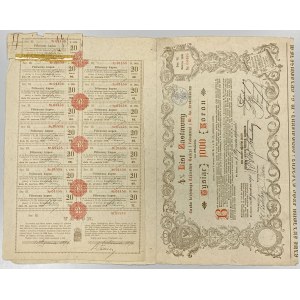 Lwów, Bank Krajowy, List zastawny 1.000 kr 1896