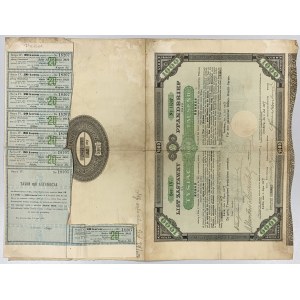 Lwów, Galicyjskie TKZ, List zastawny 1.000 kr 1907