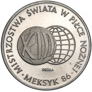 Próba NIKIEL 1.000 złotych 1986 MŚ w Piłce Nożnej Meksyk