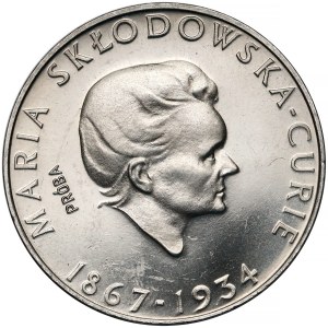 Próba NIKIEL 100 złotych 1974 Skłodowska-Curie - w prawo