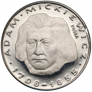 Próba NIKIEL 100 złotych 1978 Adam Mickiewicz - głowa - drobny destrukt