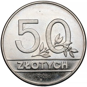 Próba NIKIEL 50 złotych 1990