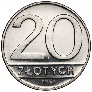 Próba NIKIEL 20 złotych 1984