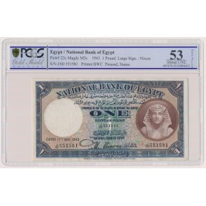 Egipt, 1 pound 1943