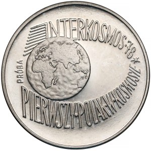 Próba NIKIEL 100 złotych 1978 Interkosmos