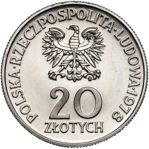 Próba NIKIEL 20 złotych 1978 Maria Konopnicka