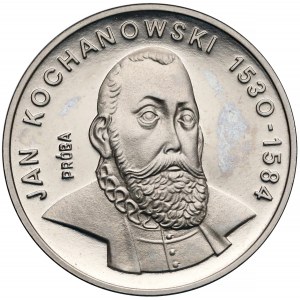 Próba NIKIEL 100 złotych 1980 Jan Kochanowski - duża głowa