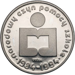 Próba NIKIEL 1.000 złotych 1986 Narodowy Czyn Pomocy Szkole