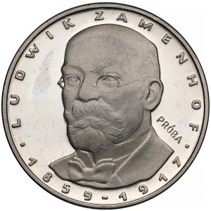 Próba NIKIEL 100 złotych 1979 Ludwik Zamenhof - na wprost