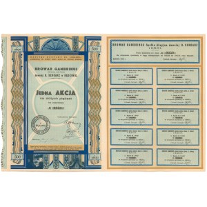 Browar Gambrinus, 500 zł 1932
