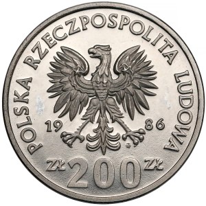 Próba NIKIEL 200 złotych 1986 Władysław I Łokietek