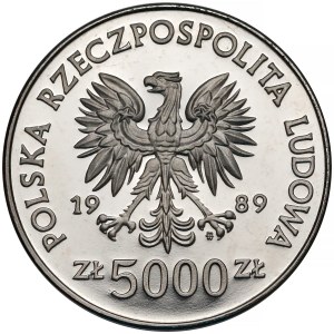 Próba NIKIEL 5.000 złotych 1989 Ratujmy Zabytki Torunia