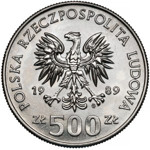 Próba NIKIEL 500 złotych 1989 Władysław II Jagiełło